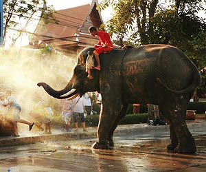 A wet'n'wild day at the Songkran Festival