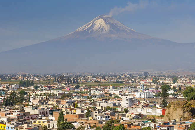 Volcán Popocatepetl que podrás ver en tu viaje a México
