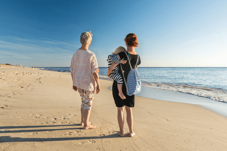 Urlaub am Meer mit Oma