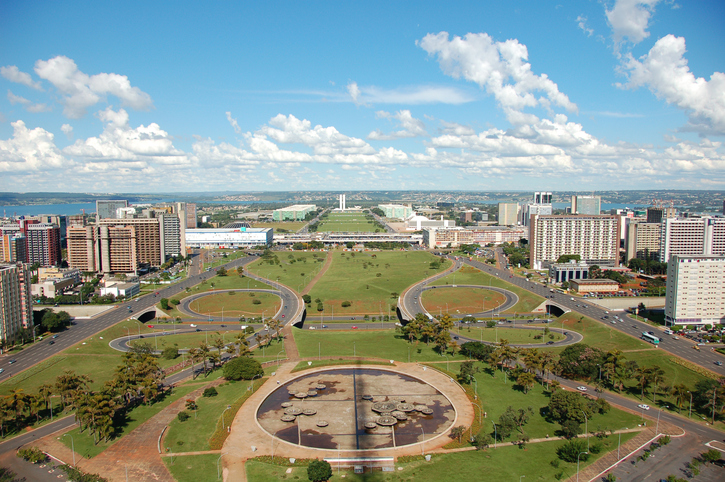 Vista superior de Brasília