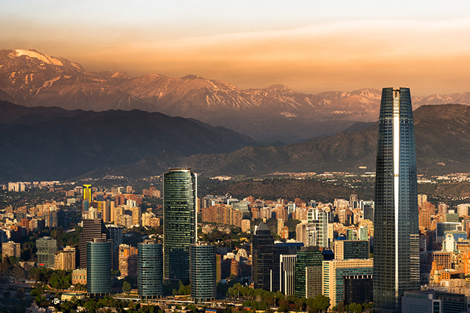 Vista panorâmica de Santiago (Foto: Getty Images)
