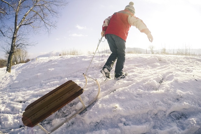 snow toboggan